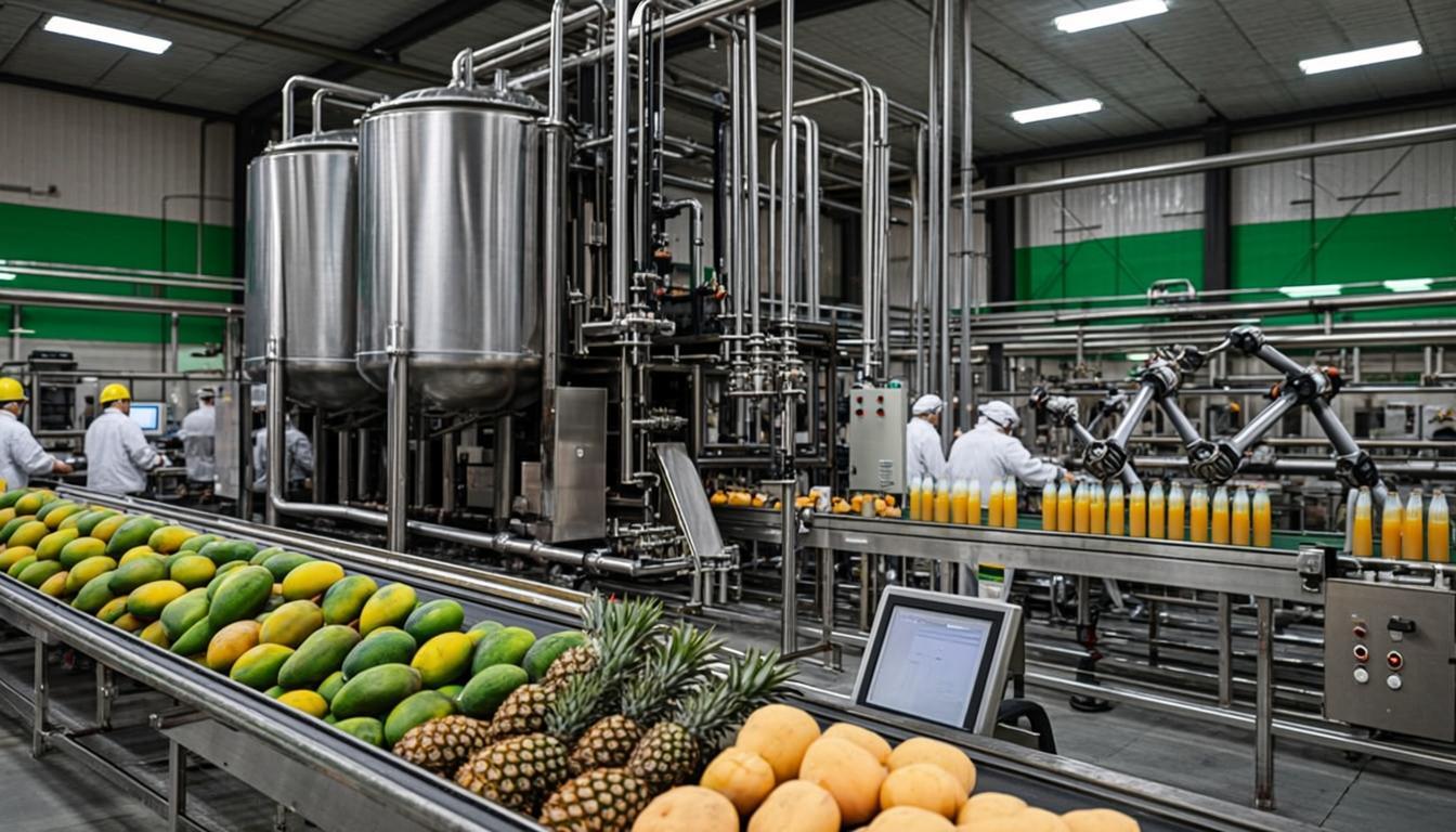 Ligne industrielle automatisée de traitement des fruits Wema Agro